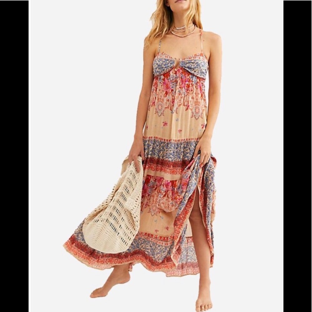 Free people Give a Little Maxi Dress NWT